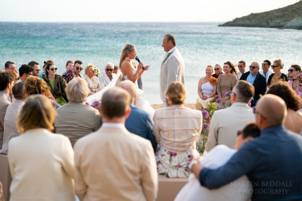 wedding in Greece wedding ceremony on the beach