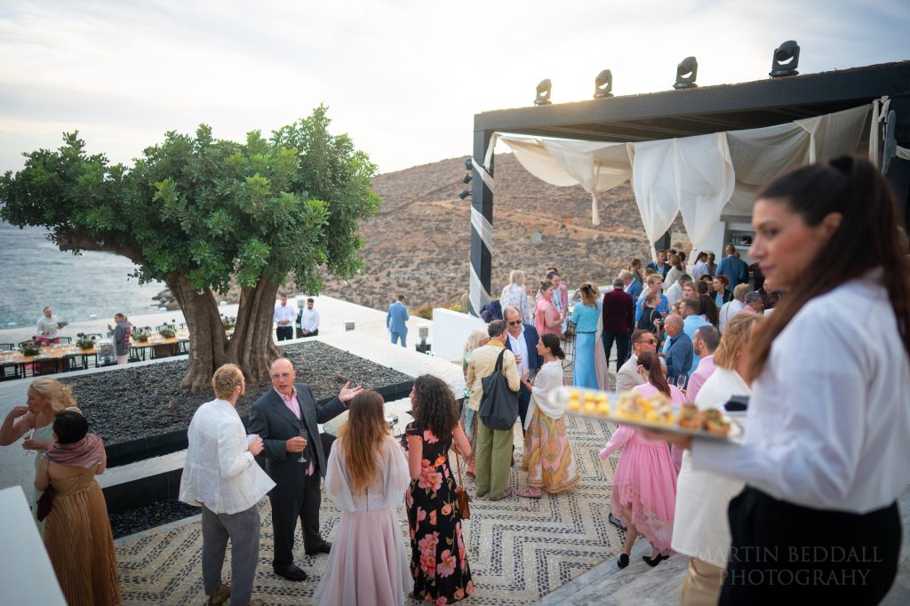 wedding in Greece wedding reception