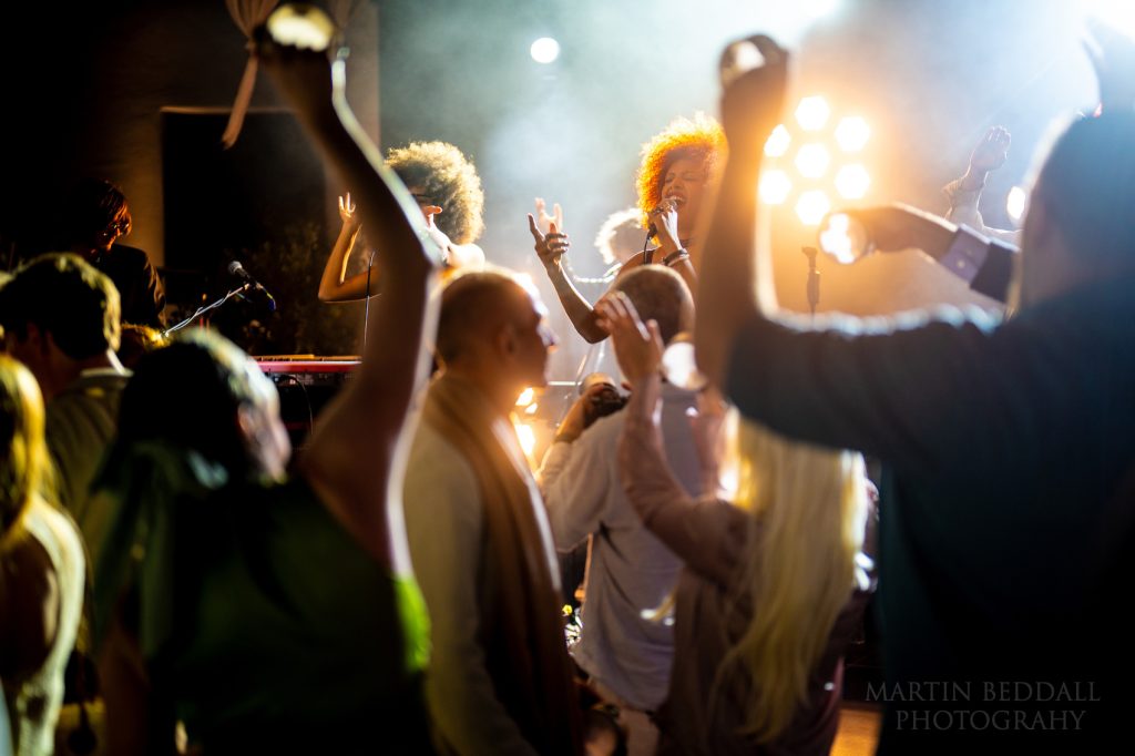 Wedding party at wedding in Greece