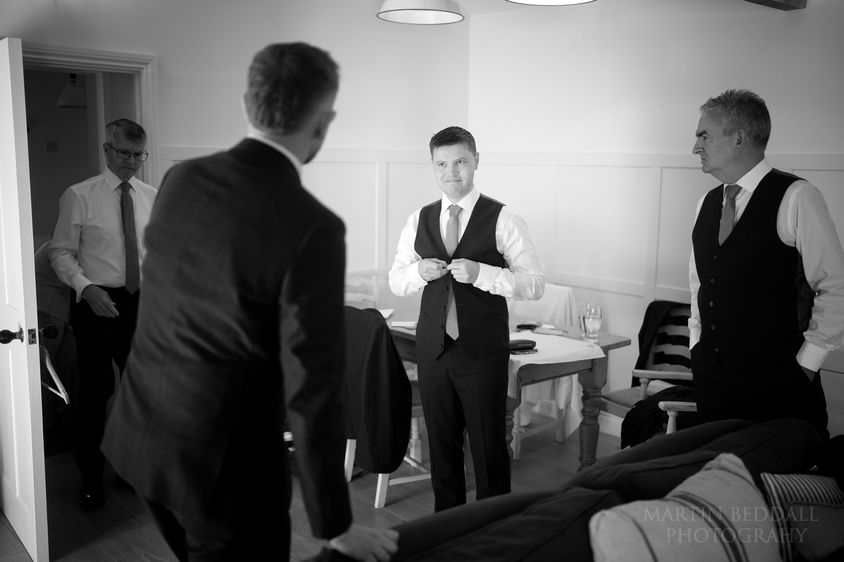 Groom gets ready