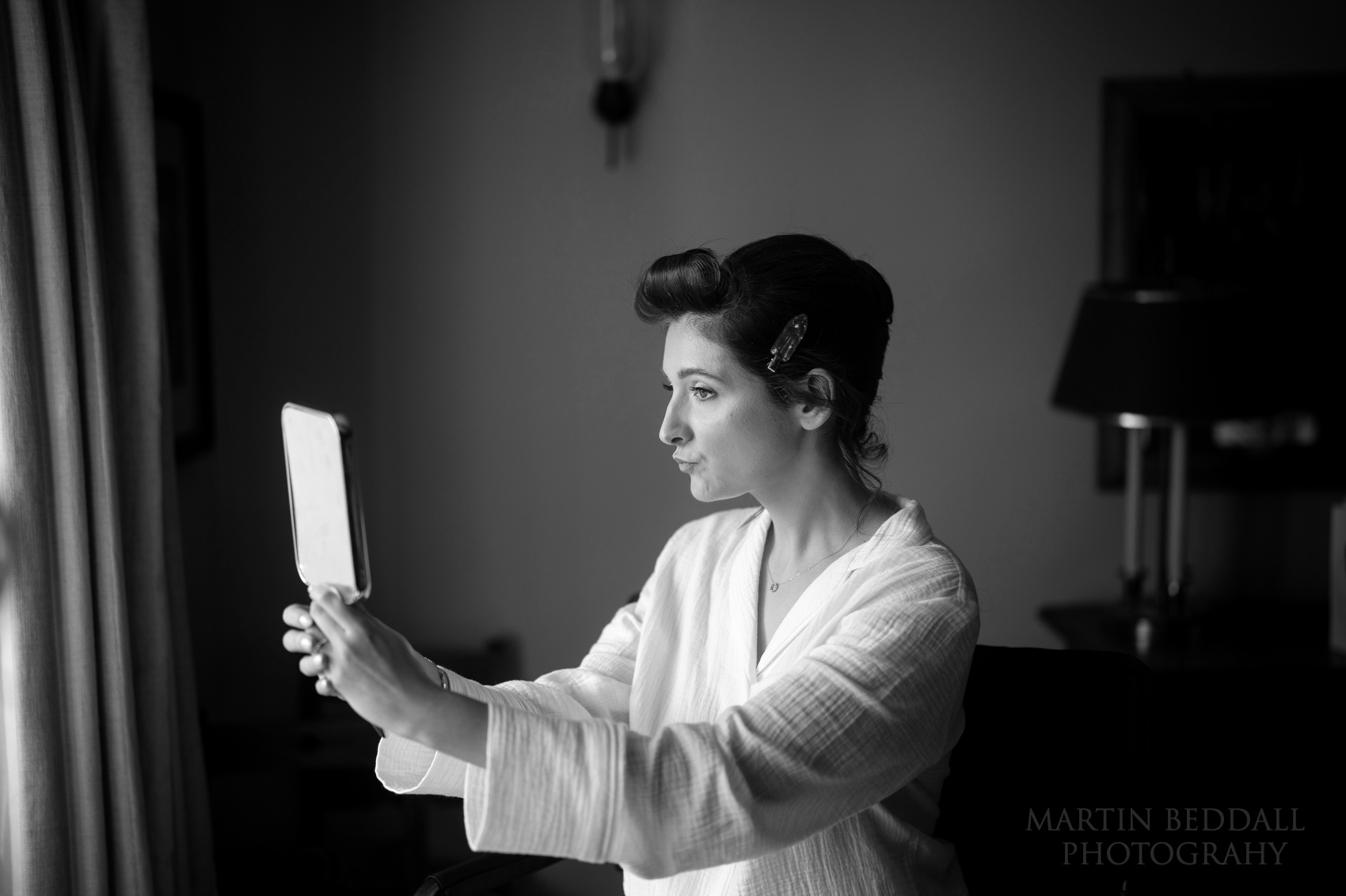 Checking in the mirror