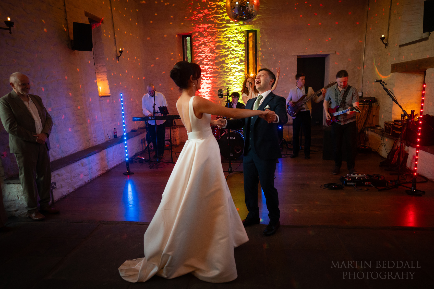 First dance at Llantilio House wedding