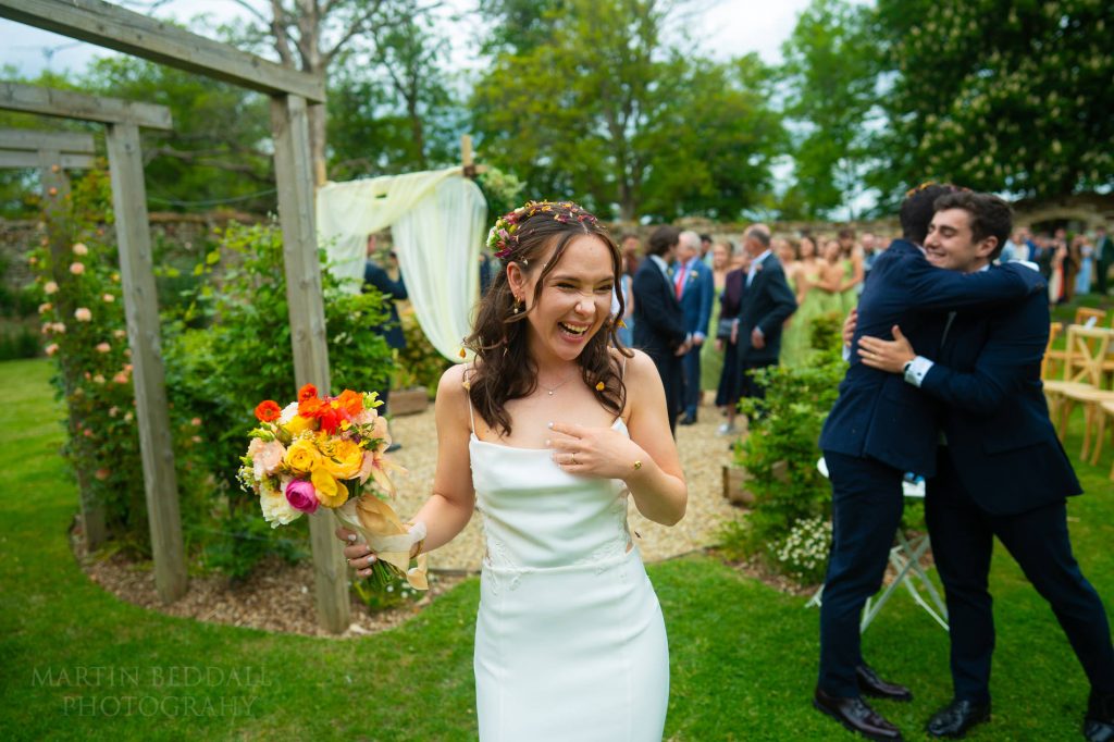 happy bride