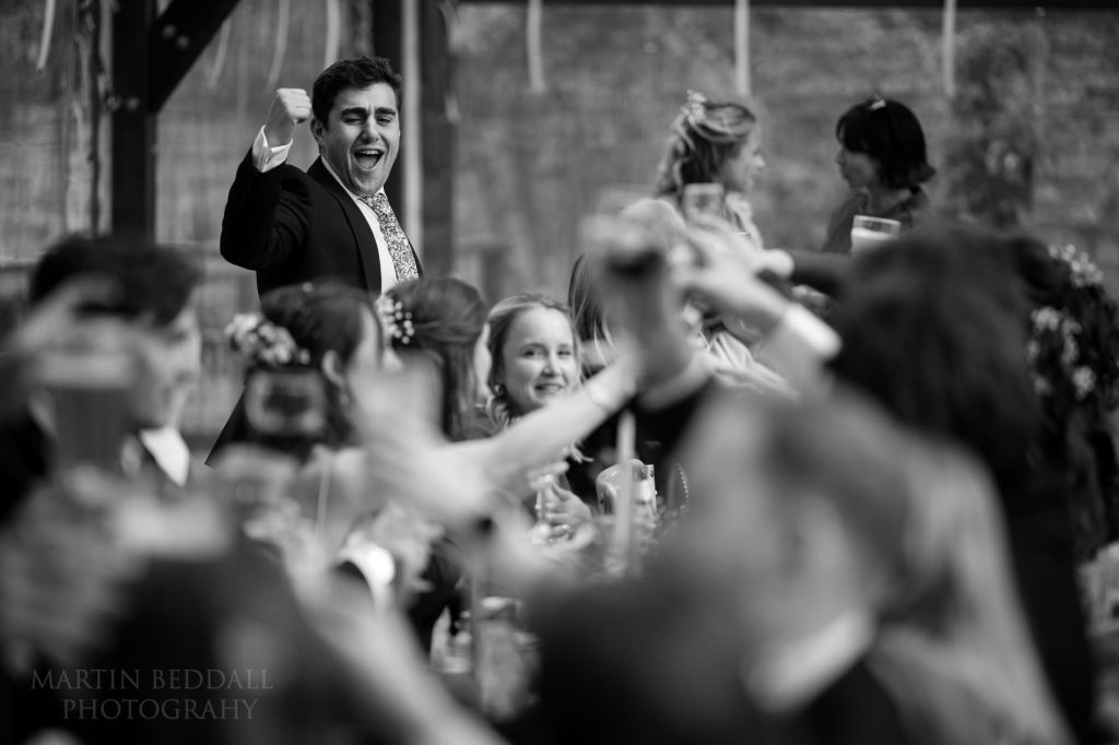 wedding speeches at Medley Walled Garden