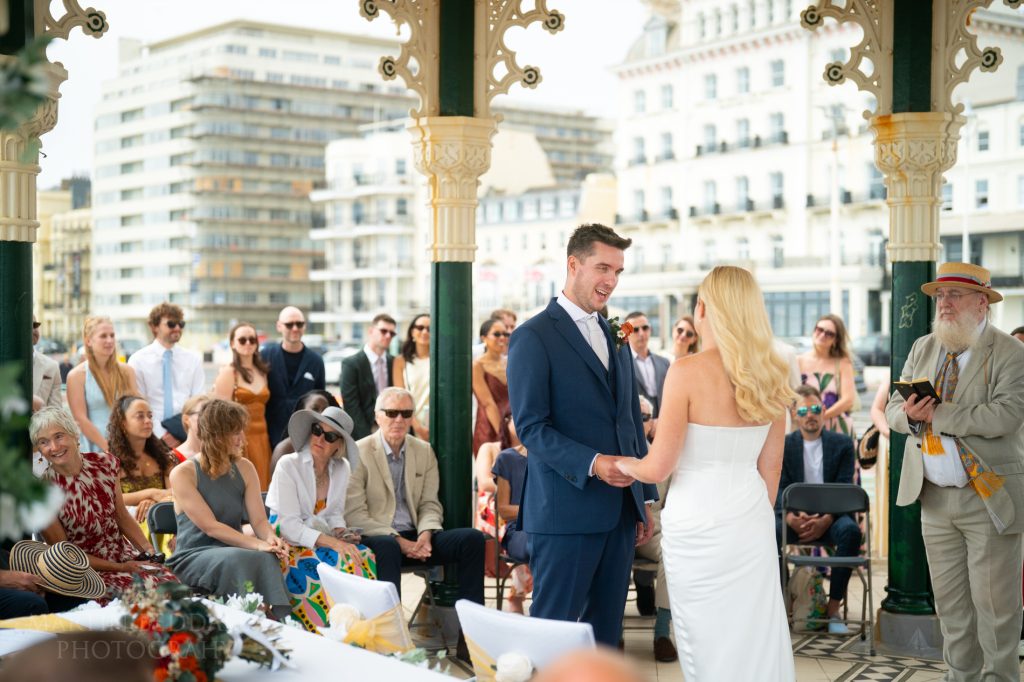 Ceremony in Brighton bandstand