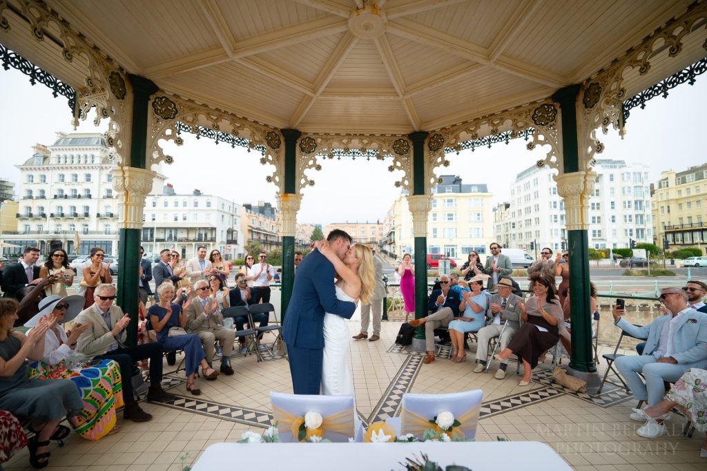 Bandstand wedding photography in Brighton
