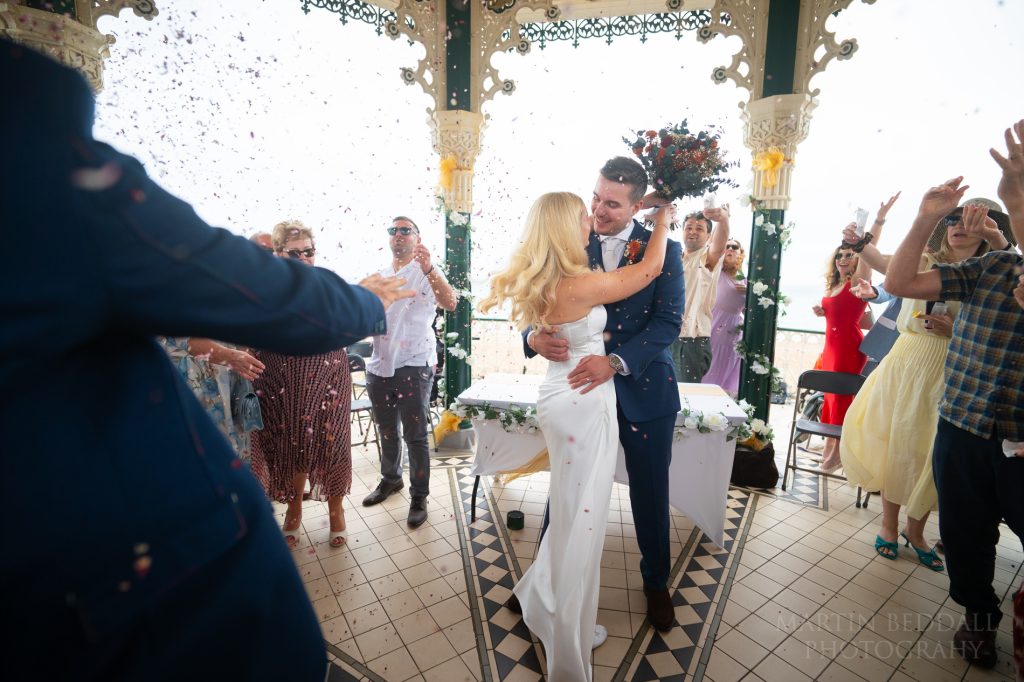 Bandstand wedding confetti