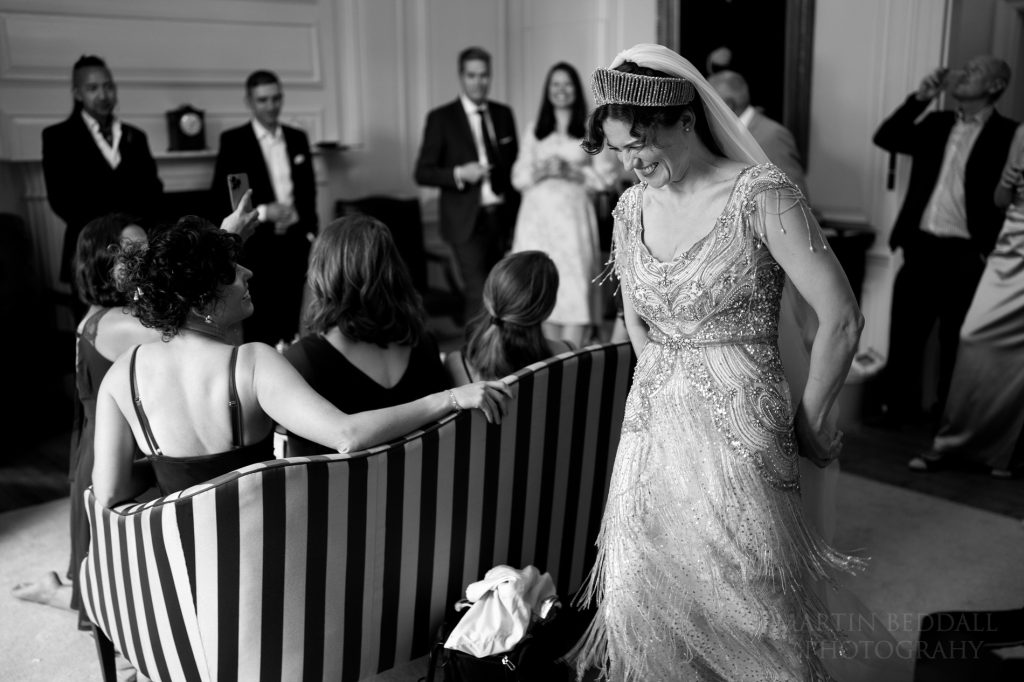 laughing bride