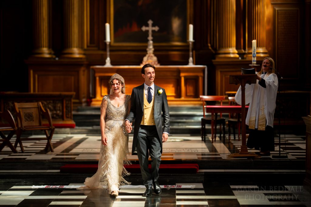 Trinity College Chapel photography of a wedding